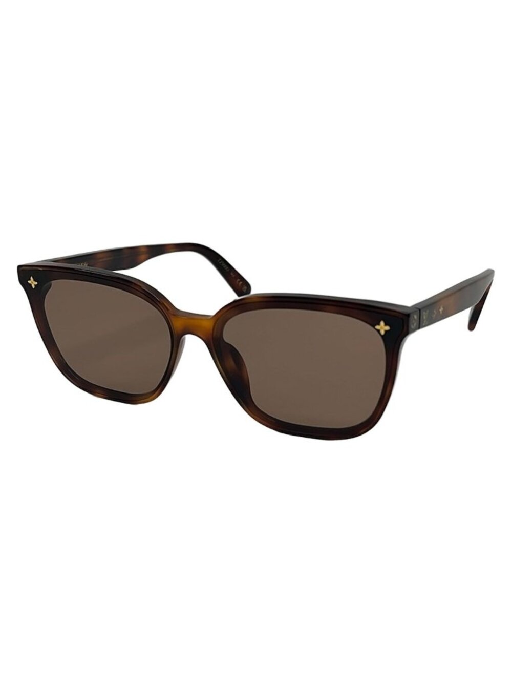 Louis Vuitton Sunglasses My Monogram Fame Rectangle Dark Brown Gold Eyewear